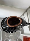 Frankoma 222 Horn of Plenty Cornucopia Black Onyx. Mint Condition — photo 3