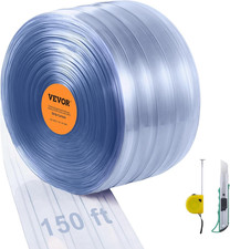 VEVOR PVC Strip Door Curtain 150' x 8" Bulk Roll Walk-In Cooler Warehouse