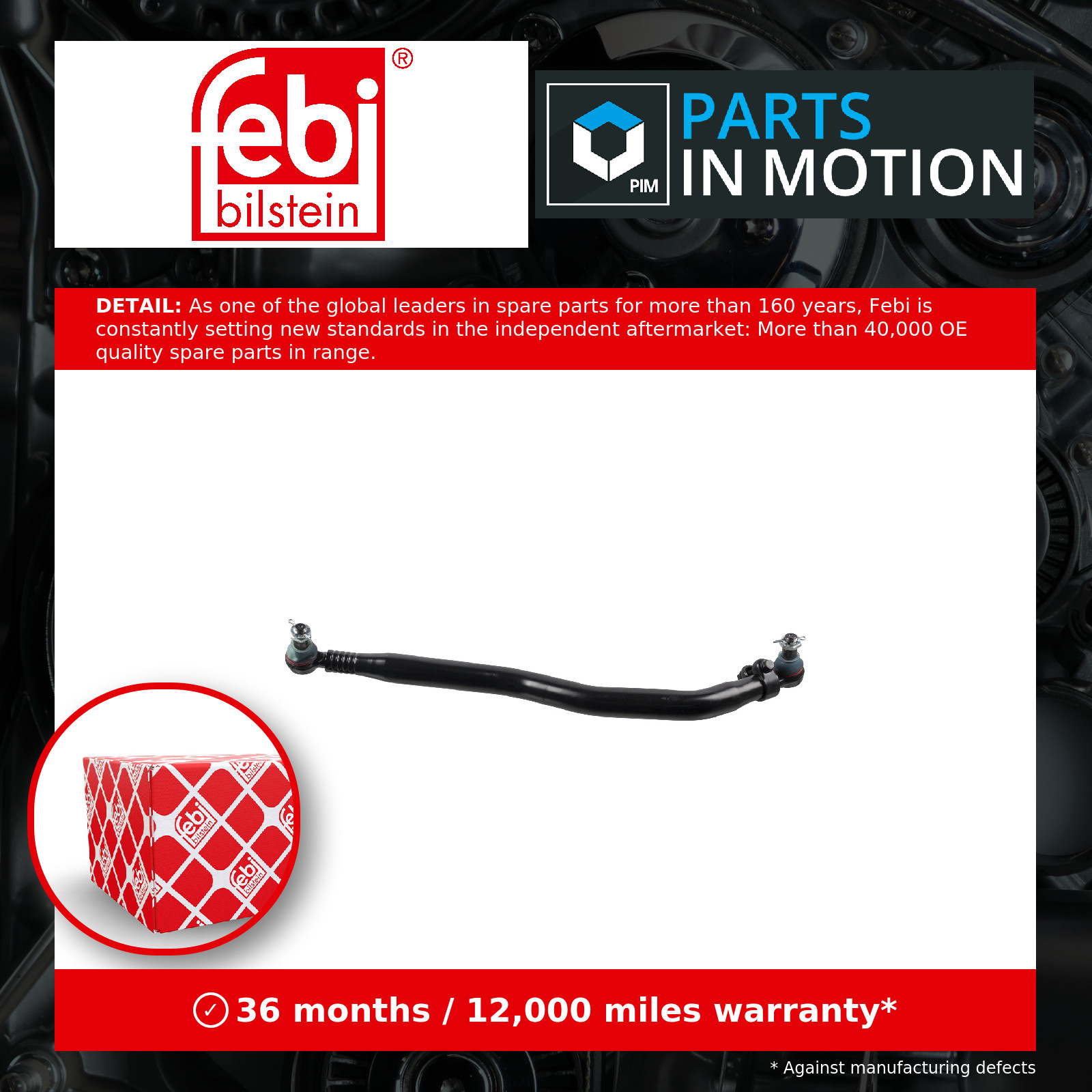 Centre Rod Assembly 194094 Febi 2581275 2723143 Genuine Top Quality Guaranteed