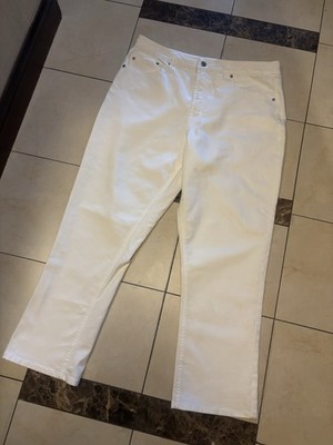 Frye Women's White Denim Ankle Jeans 5-Pocket Design Button Accents Solid New