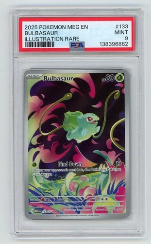 2025 Mega Evolution Series - Mega Evolution Bulbasaur PSA 9 Illustration Rare