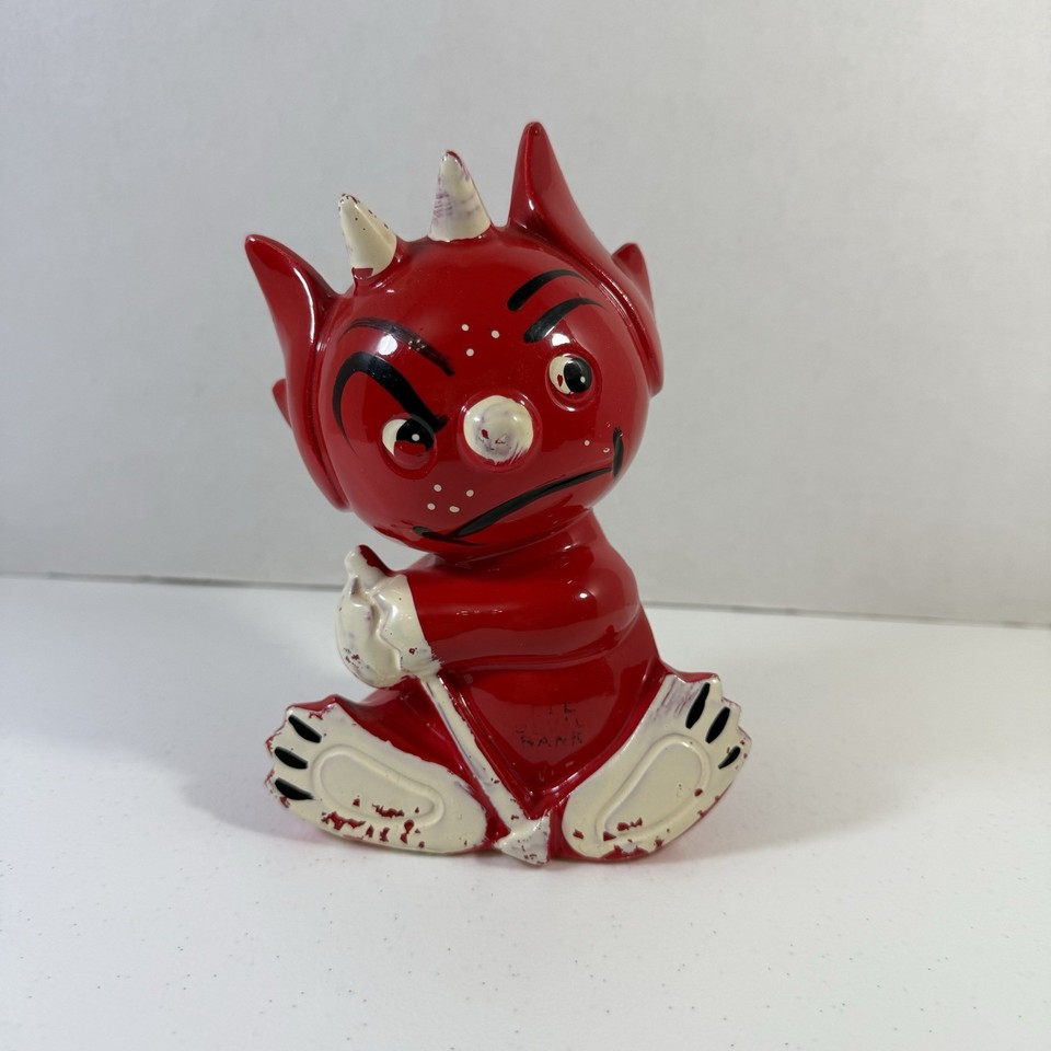 A rare 1960s Halloween devil piggy bank from Japan — equal parts spooky, kitschy, and genuinely hard to find.