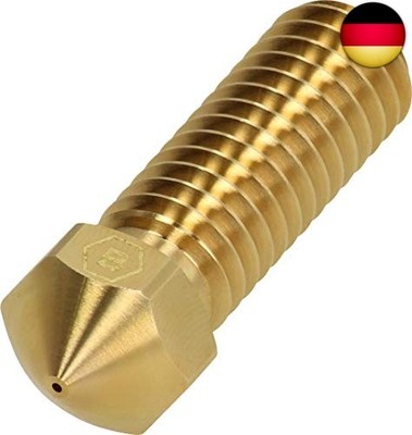 Volcano 1,75 mm Düse Messing 0,8mm Durchmesser für E3D Volcano Hotend und Artill