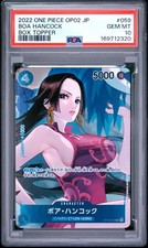 2022 ONE PIECE JAPANESE OP02-PARAMOUNT WAR BOX TOPPER #059 BOA HANCOCK PSA 10