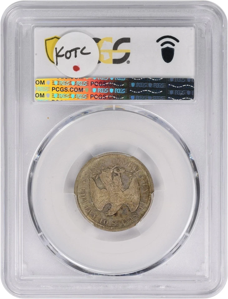 1875-S Twenty Cent Silver Piece MS62 PCGS - Image 2 of 4