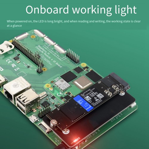 For CM4 PCIe to M.2 NVMe SSD HAT Expansion Board for Compute Module 43245 - Afbeelding 9 van 10