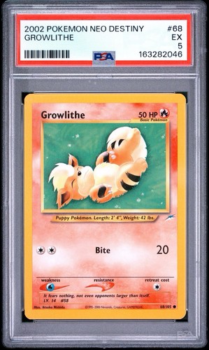 Growlithe (Unlimited) graded PSA 5 for sale on eBay