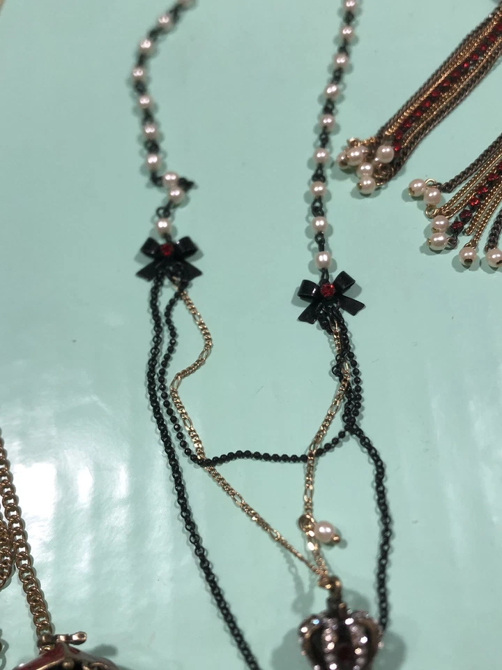 Lote de collares pendientes de compromiso real Betsey Johnson  Foto 4 de 4