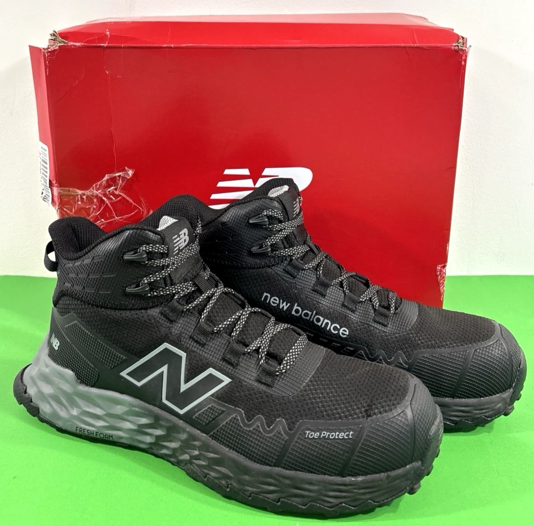 EUC 10.5 D NEW BALANCE MENS FRESH FOAM CREMORNE MID EH SHOES MUFCMCEHBG BK/GREY