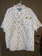 Magellan Outdoors Laguna Madre Men’s Size Large Button Up Shirt, Fish Gear