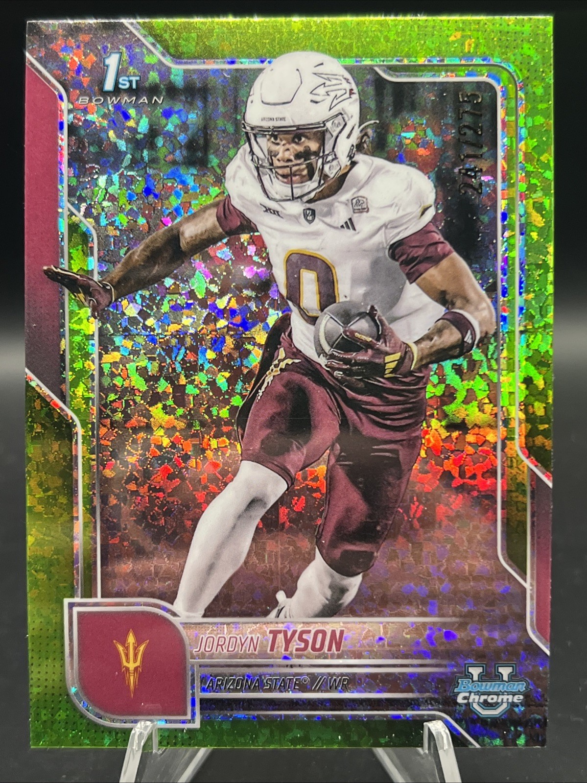 2025 Bowman U Chrome - Jordyn Tyson #31 Diamond Lime Green Refractor /275