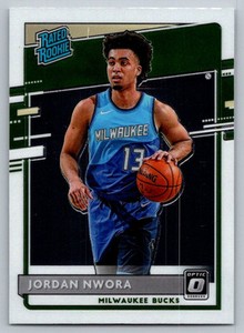 2020-21 Donruss Optic Rated Rookies Signatures Jordan Nwora Milwaukee Bucks #189
