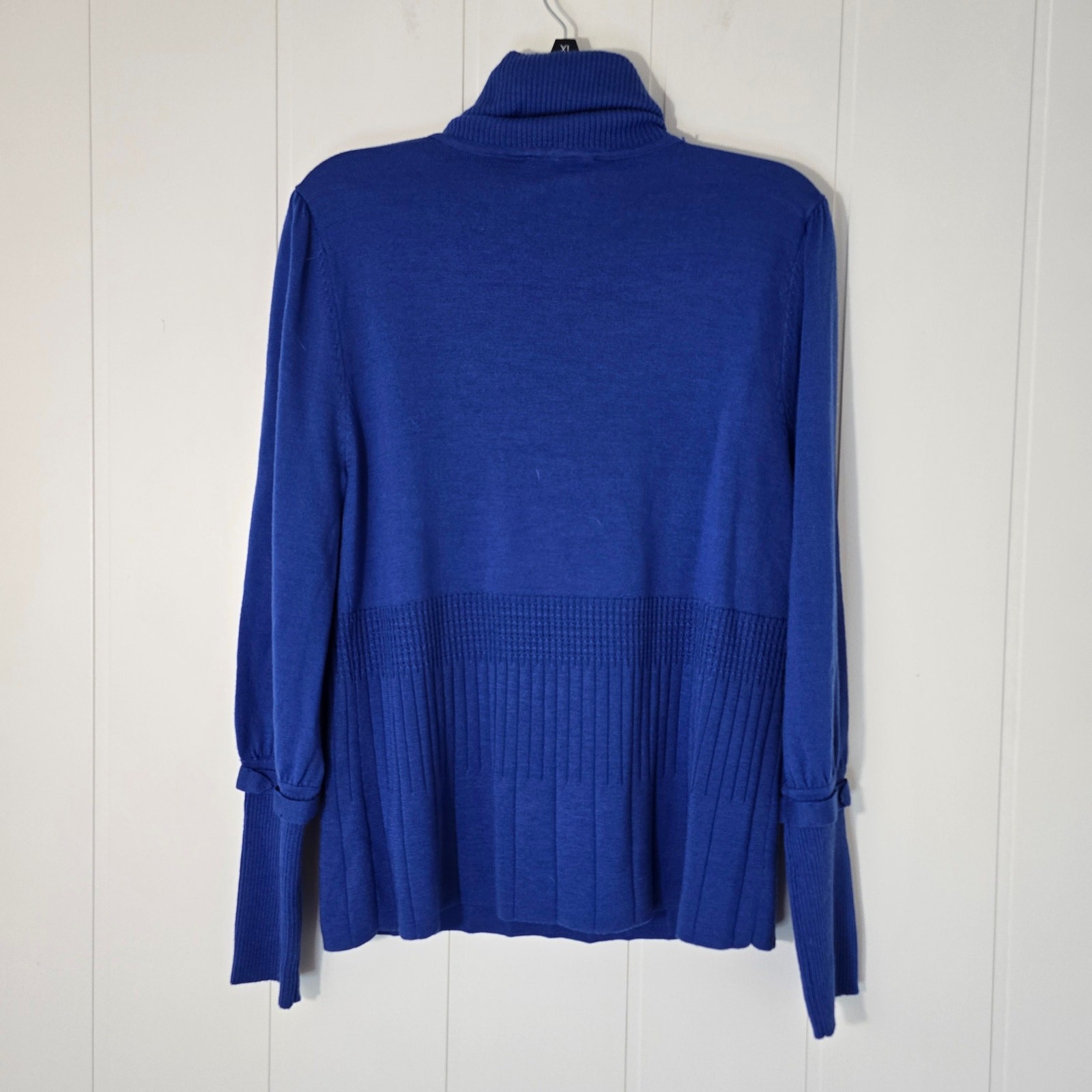 Pendleton Blue Merino Wool Turtleneck Sweater Lig… - image 9