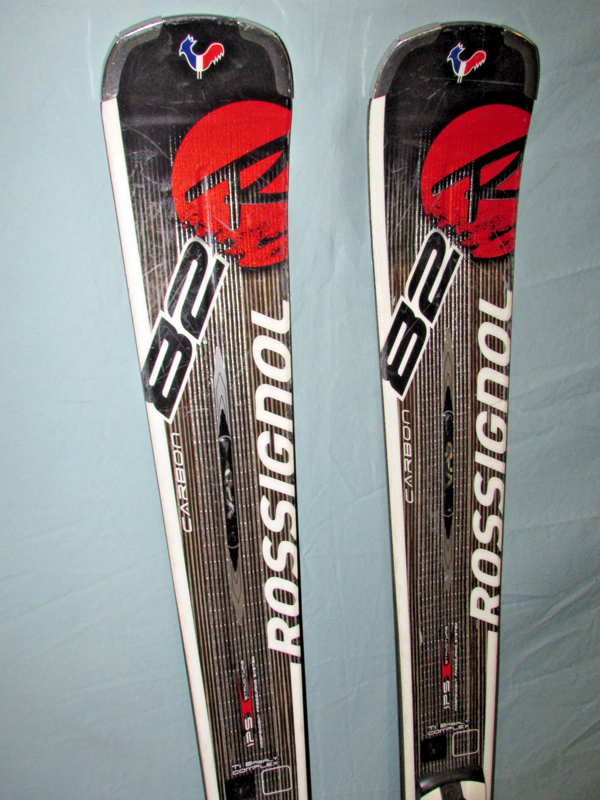 Rossignol AVENGER 82 Carbon skis 162cm Rossi Axium 120 TPX adjustable bindings ~