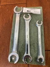 Indestro Duro Flare Nut Line Wrench Set SAE 3pcs w 6 sizes Vintage NOS USA Made