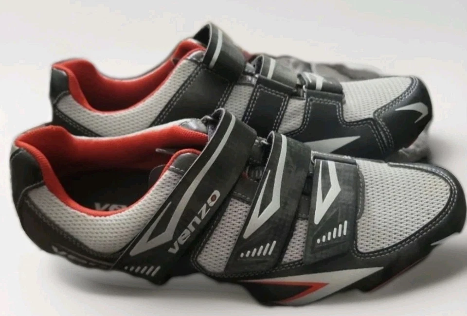 Велосипедные туфли мужские Venzo MX 8,5 велосипед горный велосипед ЕС 42,5 с тремя регулируемыми ремешками - Изображение 3 из 4