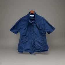 Pearl By Lela Rose Navy Blue Jacket Size Small Cotton 