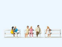 Preiser 79092 Sitzende Paare 6 Figuren Spur N 1:160 Neu