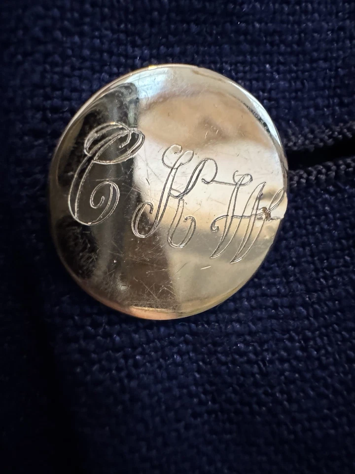 Blazer De Colección Polo Ralph Lauren Para Hombres Mediano Azul Marino 100% Lino Traje Chaqueta 38R Foto 4 de 4