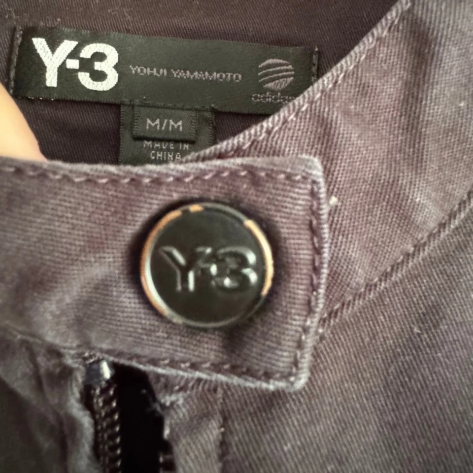 Chaqueta de moto de lona negra Adidas Y-3 Yohji Yamamoto talla mediana Foto 3 de 4