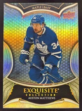 2023 Black Diamond Exquisite Collection Gold Spectrum #V-AM Auston Matthews /25