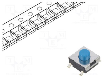 SPST-NO Fehlen SMD Mikroschalter TACT Pos: 2 0,05A/24VDC B3FS