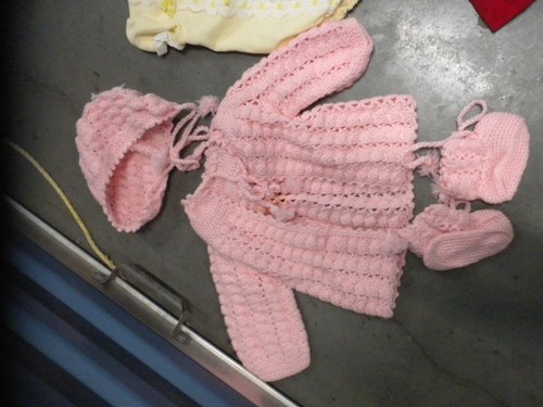 Lot/Bundle Vintage Baby Clothes Girls Crochet, Vintage Carters Infant to 2T read - Picture 10 of 19