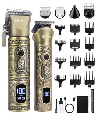 Ufree Hair Clippers for Men Professional with Beard Trimmer, Barber Clippers ...