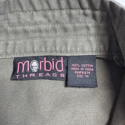 Vintage Y2K Morbid Threads ( Hot Topic) Goth Military Style Jacket