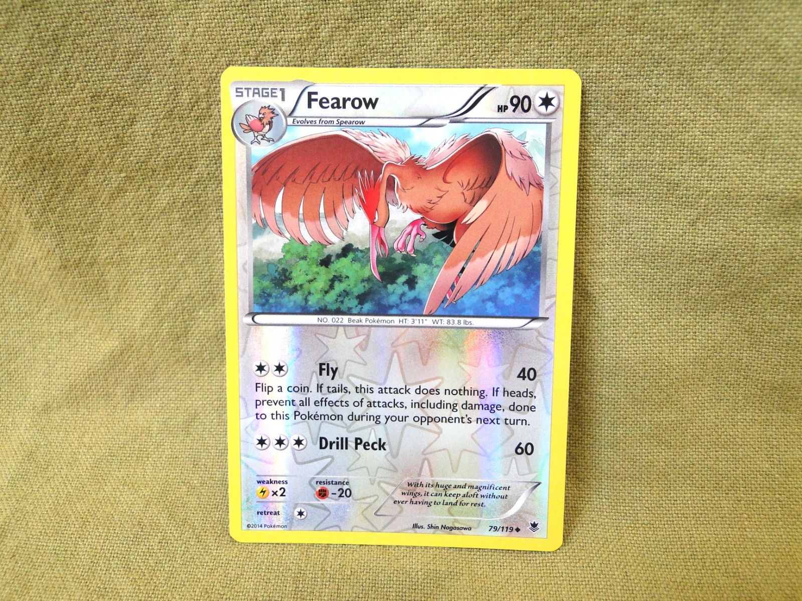 Pokemon Trading Card - Phantom Forces: Reverse Holo Fearow 79/119