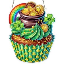 GHHKUD Diamond Art Hanging Kit for Adults, DIY Double Sided Diamond Cake