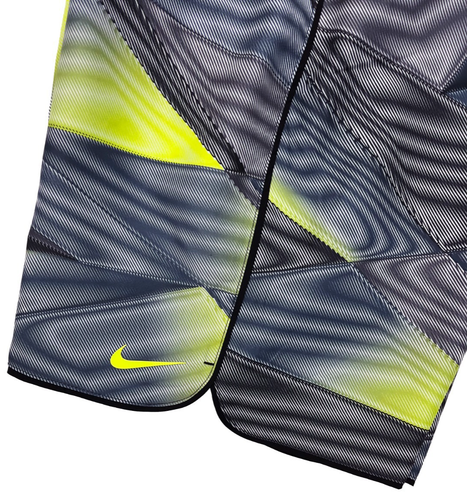 Nike NEW NWT Board Shorts Boardshort Lined Swim Trunks Black Neon Men XL X-Large - Imagen 4 de 8