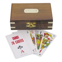 Tarot-Kartenspiel In Der Holzbox Kartenspiel Aus Holz 14,5 X 9,5 Cm Sea-Club