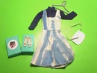 Vintage Barbie CLONE MOD TIE DYE JUMPER DRESS ATTACHED BLUE SHIRT SHOES PURSE