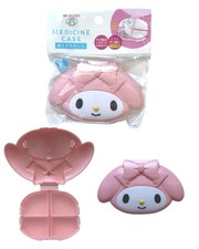 My Melody 4 Grid Pill Case, Cute Sanrio Travel Organizer from Japan