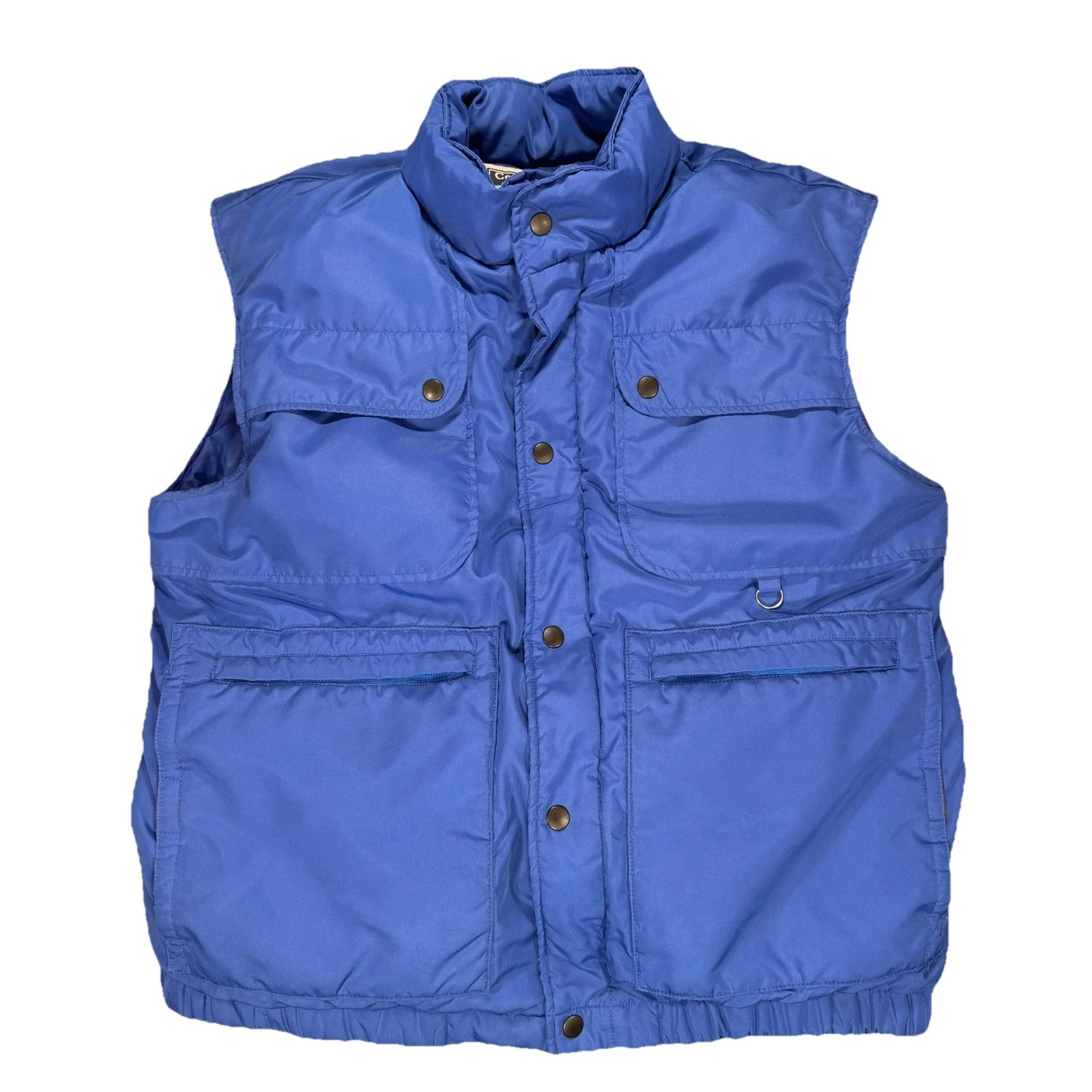 Vintage Gerry Colorado Classics Blue Down Puffer Vest Mountaineering Size Large