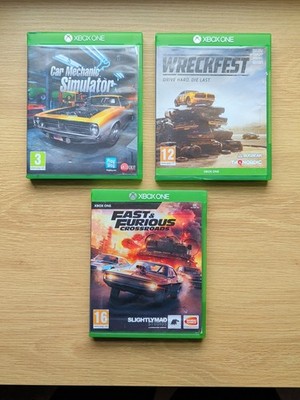 Xbox One Auto Spielepaket - Wreckfest, Mechanic Simulator, Fast Furious