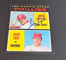 GREG LUZINSKI AUTOGRAPHED 1971 TOPPS ROOKIE BASEBALL CARD W/COA. rookie card picture