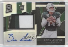 2020 Panini Chronicles Draft Picks Spectra 3/99 Brian Lewerke #18 Patch Auto qf8