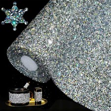 Bling Resin Rhinestone Sticker DIY Car Decoration Stickers -Adhesive Hotfix G...