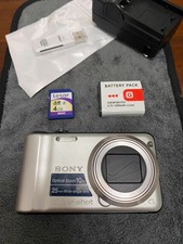 Sony Cyber-Shot DSC-H55 14.1MP 10x Optical Zoom Digital Camera Silver 90 NEW