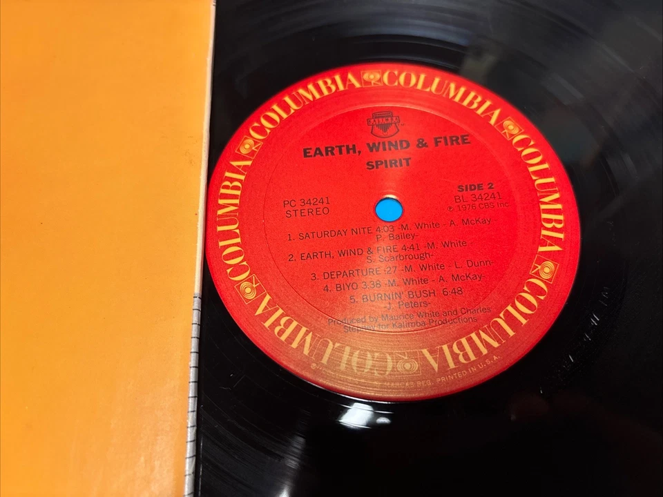 Earth Wind & Fire Spirit 1976 CBS Records Vinyl LP 12" Columbia PC 34241 VG/VG - Image 4 of 4