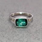 Indicolite Tourmaline Ring 925 Sterling Silver Gift For Her Engagement Ring.