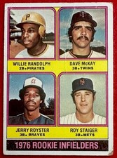 Willie Randolph RC 1976 Topps #592 Pittsburgh Pirates Rookie Low Grade
