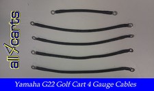 Yamaha G22 Golf Cart Battery Cable Set  4 Gauge for 48 Volt G22Cset All4carts