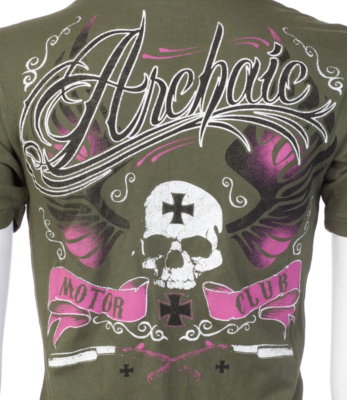 Archaic By Affliction Women's T-shirt Heart Torn Biker Tattoo