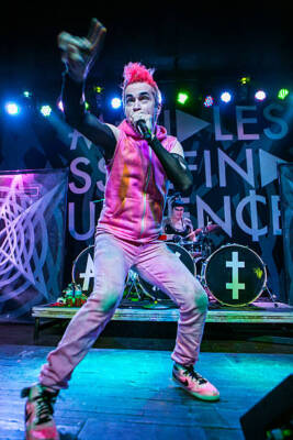 Jimmy Urine of Mindless Self Indulgence at St Andrews Hall on Ap- 2014 Photo 8