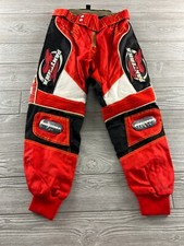 Panterra MX Motorcross Pants Kids Size Large red black Padded