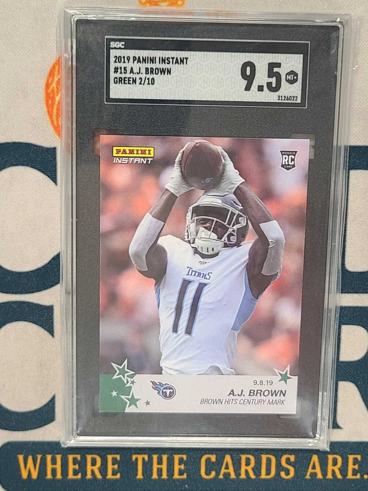 AJ Brown Panini Instant NFL Panini All-Rookie Team #4 Green