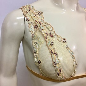 LA PERLA Gold Paisley Bra 935 * 32B * MSRP $210